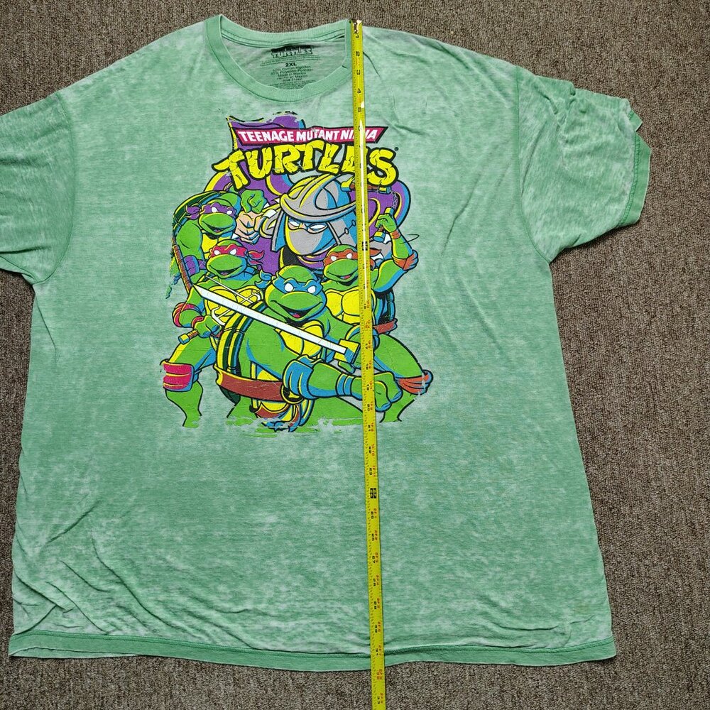 TEENAGE MUTANT NINJA TURTLES T-Shirt Men 2XL Green Shredder Ninja Graphic Tee - Picture 9 of 10